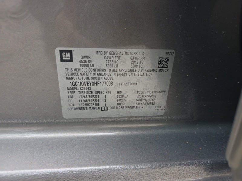 2017 Chevrolet Silverado 2500 HD LTZ