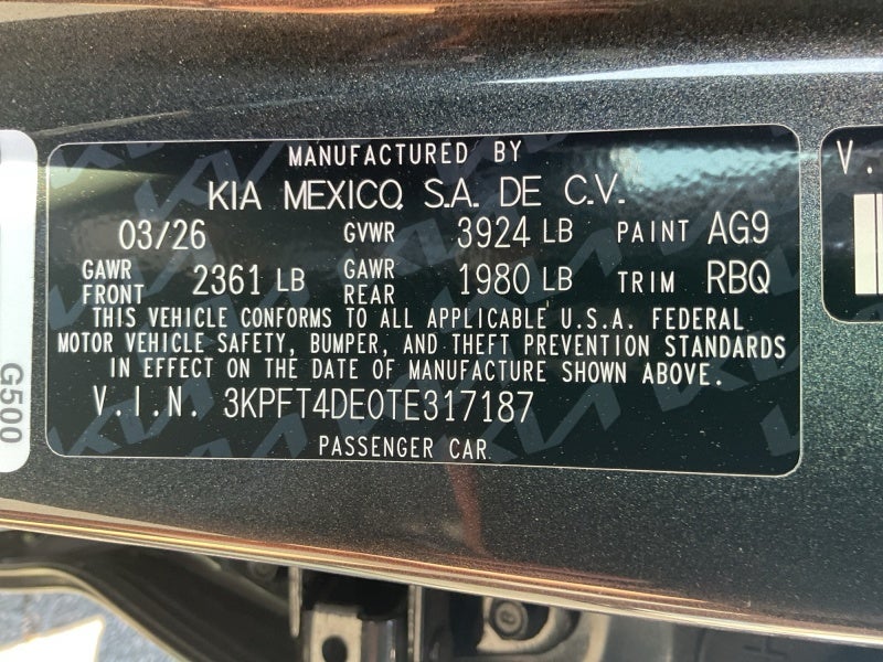 2026 Kia K4 LXS
