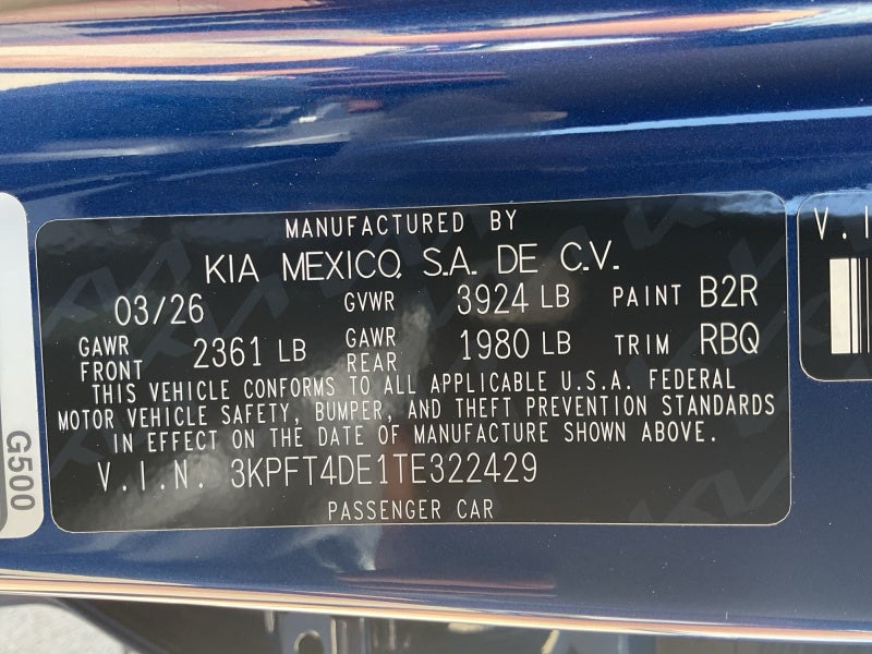2026 Kia K4 Base