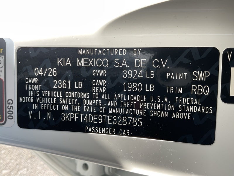 2026 Kia K4 LXS