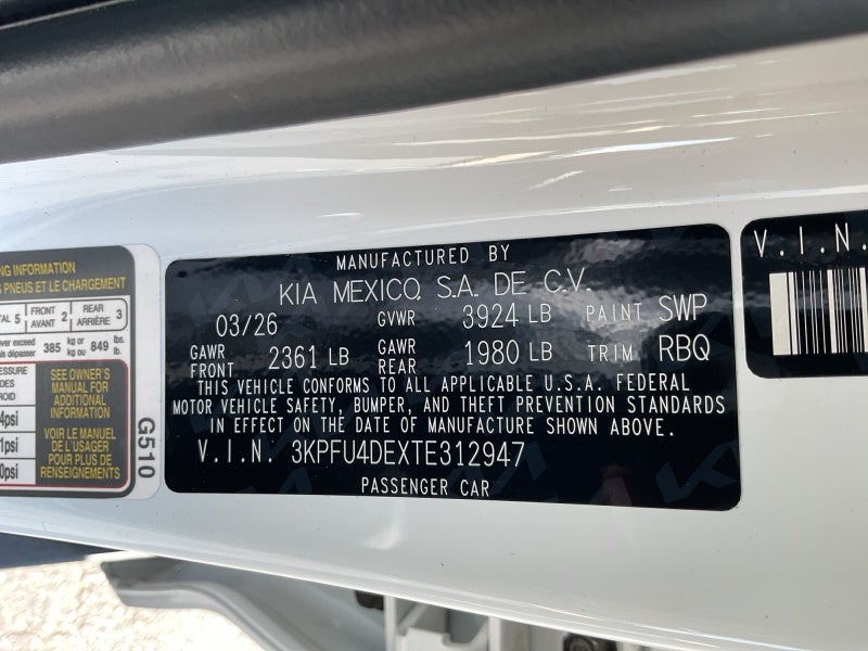 2026 Kia K4 EX