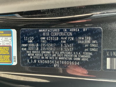 2026 Kia Carnival LXS