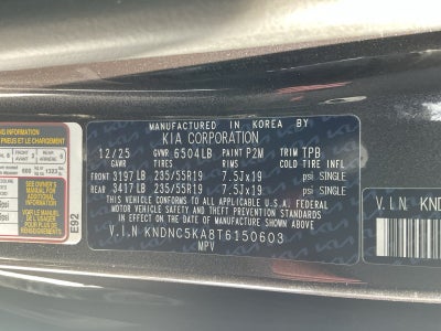 2026 Kia Carnival Hybrid EX