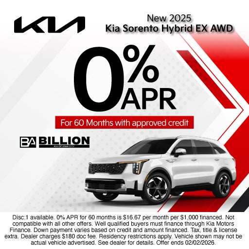 NEW 2025 KIA SORENTO HYBRID EX