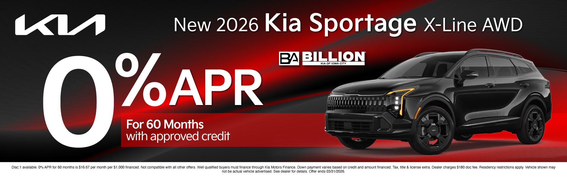 NEW KIA APR OFFER