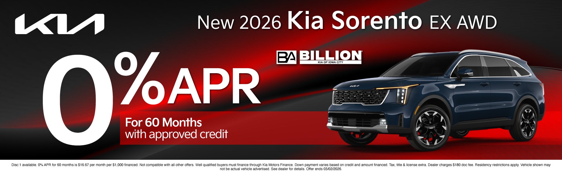 NEW KIA APR OFFER