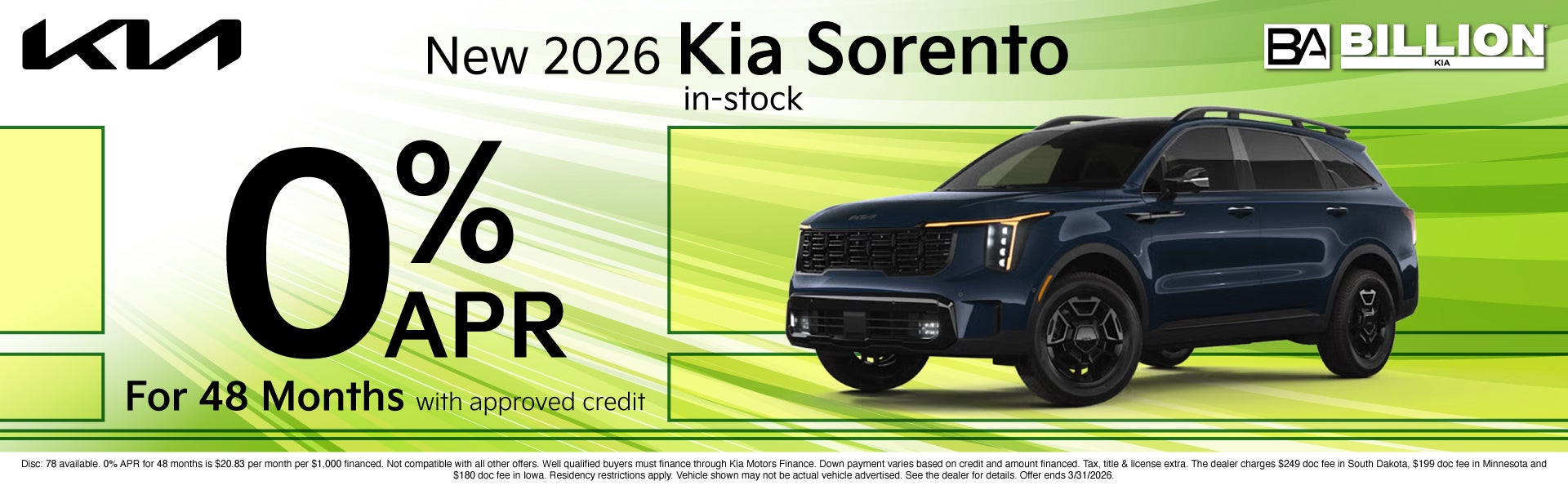 NEW KIA APR OFFER