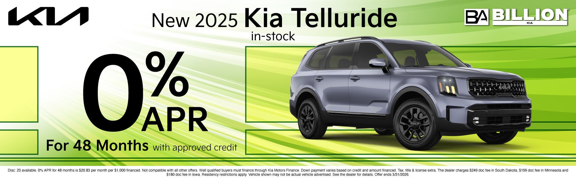 NEW KIA APR OFFER