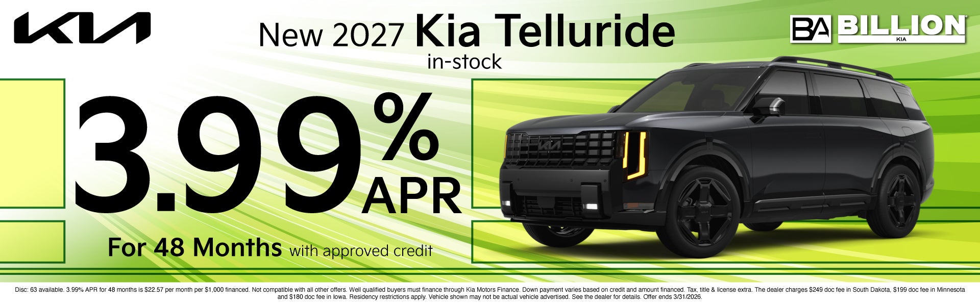 NEW KIA APR OFFER