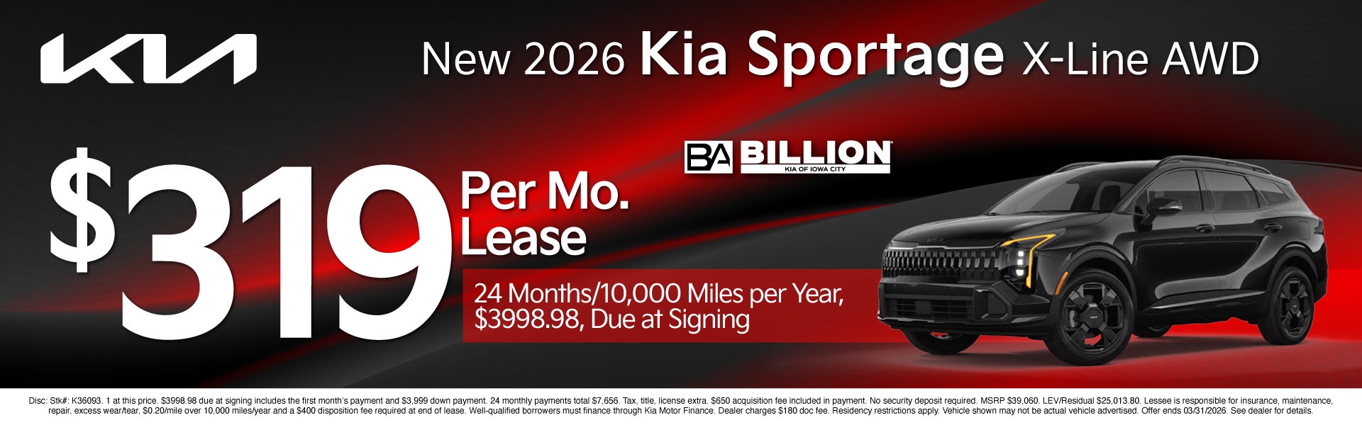 NEW LEASE KIA OFFER