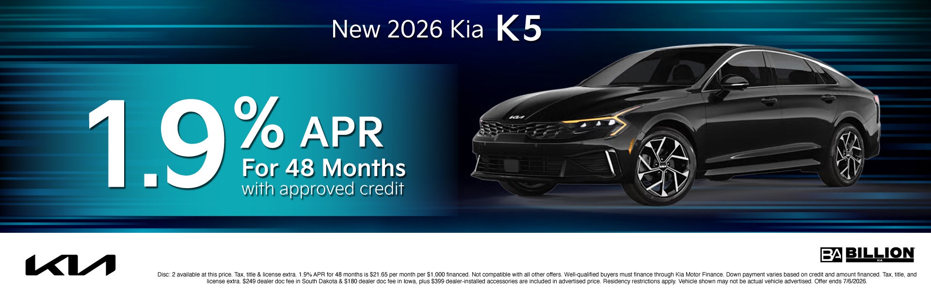 NEW 2026 KIA K5