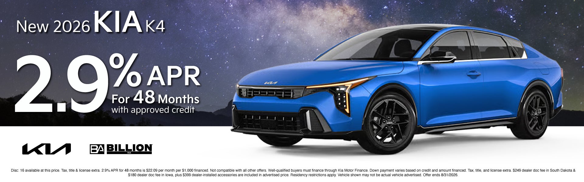NEW 2026 KIA K4