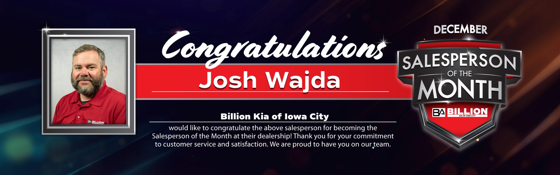 SALESPERSON OF THE MONTH