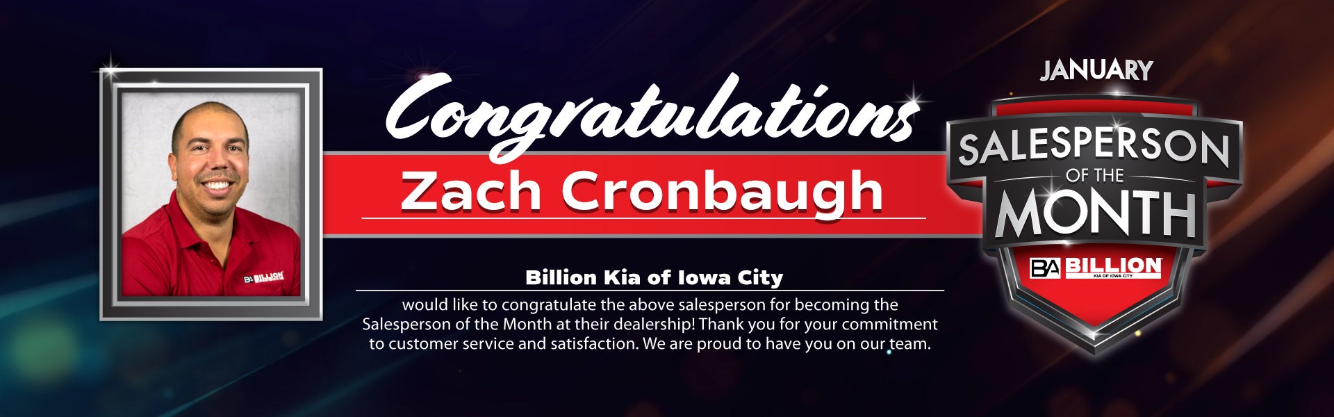 SALESPERSON OF THE MONTH