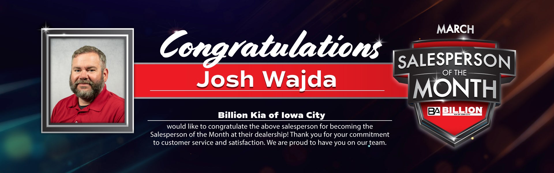 SALESPERSON OF THE MONTH